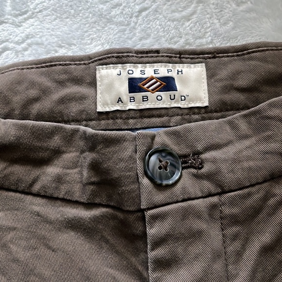 Men’s Joseph Abboud 34x34 Brown Twill Chino Pants - Picture 5 of 6